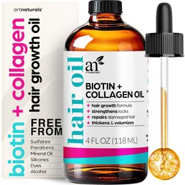 ArtNaturals Kit de Crecimiento del Cabello, Biotina y Aceite de Colágeno, 118 ml, 2 Piezas
