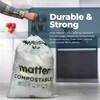 Matter Compostable 13 Gallon Tall Kitchen Trash Bags with Drawstring,