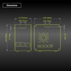 ElectroCookie Raspberry Pi 4 Case, Aluminum Mini Tower Case with