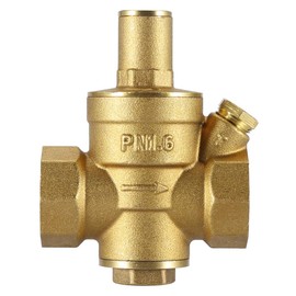 Pressure Reducing Valve, DN20 3/4 Inch Brass Water Pressure Reducing Valve 3/4 Inch 1.6 MPa Adjustable Water Pressure Regulator Valve Thread Mechanical Drives