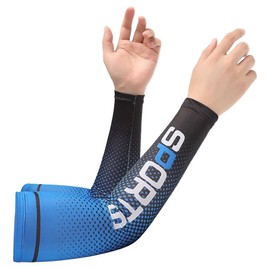 COYUN UV Protection Compression Arm Sleeves Non-Slip Cooling Arm Warmers for Running Cycling Basketball Golf Outdoor Activities Men Women