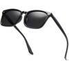 aisswzber Square Polarized Sunglasses for Women Men Classic Trendy Stylish