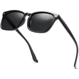 aisswzber Square Polarized Sunglasses for Women Men Classic Trendy Stylish Sun Glasses 100% UV 400 Lens Protection