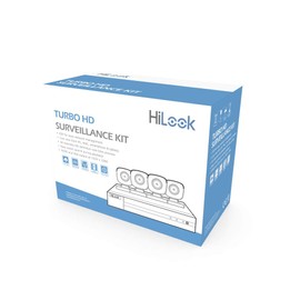 Hikvision Sistema Completo de CCTV 1080p  Hik-ConnectDVR 8 Canales  4 Cámaras BalaCablesFuente de Poder Profesional                                   