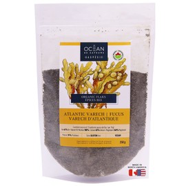 Varech - Fucus Flakes Seaweed - 250g - Canadian, Organic and Eco-Friendly Certified - Easy to use Sea Vegetable - Hand harvested - Un Ocean de Saveurs