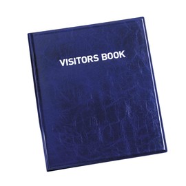 Durable 146365 Visitor Book 100, Leather Look Cover, 100 Perforated 90 x 60 mm Visitor Badge Inserts