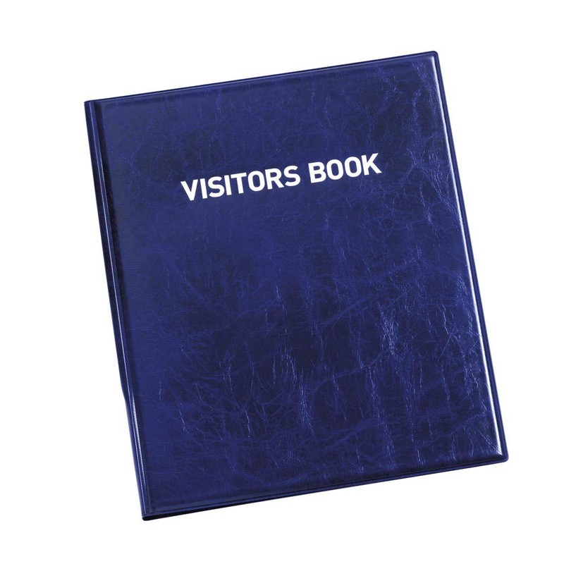 Durable 146365 Visitor Book 100, Leather Look Cover, 100 Perforated