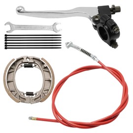 Zreneyfex Mini Bike Brake Lever Kit with 67 Inch Drum Brake Cable Assembly - Replacement for Coleman CT200U CT200U-EX BT200X Replacement for Baja Warrior MB200 MB165 - Minibike Parts