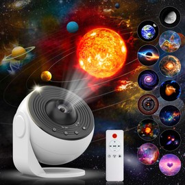 Charmofun Starry Sky Projector, 13 in 1 Planetarium Projector with 15 Songs, Galaxy Projector for Bedroom, 360° Rotating, Rojector Lamp, Starry Sky for Children, Adults