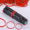 Pack of 150 Rubber Bands, Red Rubber Rings, Natural Rubber,
