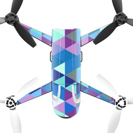 MightySkins Skin Compatible with Parrot Bebop 2 - Purple Kaleidoscope | Protective, Durable, and Unique Vinyl Decal wrap Cover | Easy to Apply, Remove, and Change Styles | Made in The USA