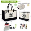 BeeGreen Canvas Tote Bag w Makeup Bag M