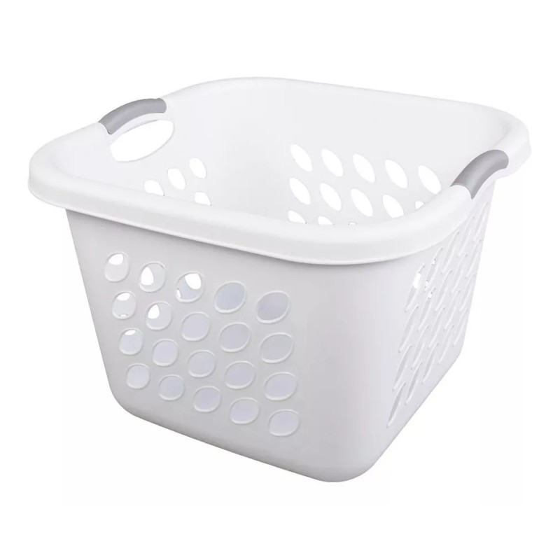 Sterilite Cesto Lavanderia Plástico Organizador Almacenamiento Blanco