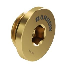 Barrow G1/4" Thin Stop Plug Fitting, Internal Hex Socket, Gold, 4-Pack