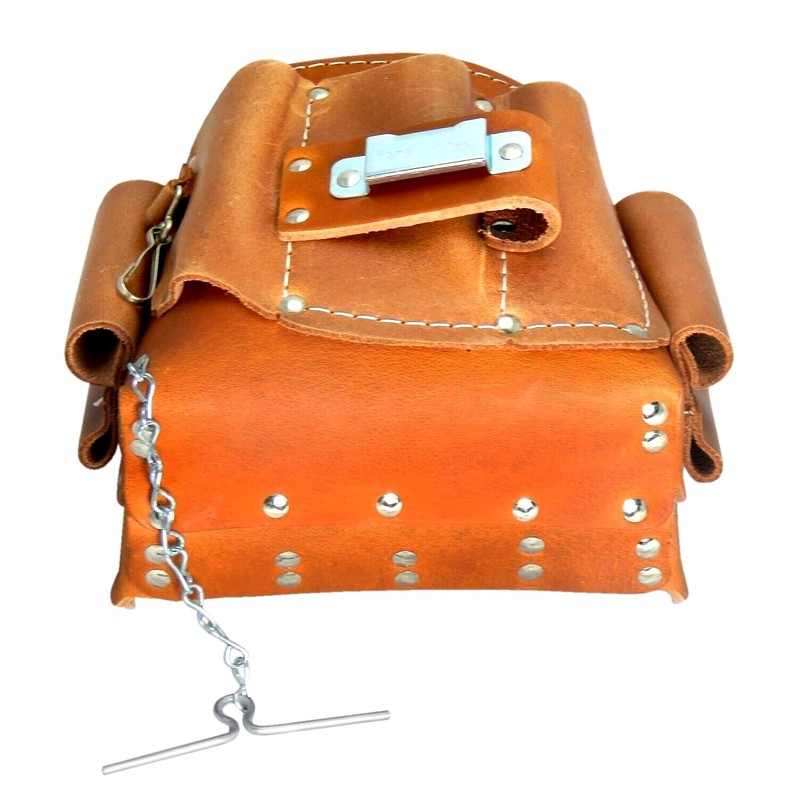DURACUIR Construction Electrician Leather Tool Pouch Bag Klein Carpenter