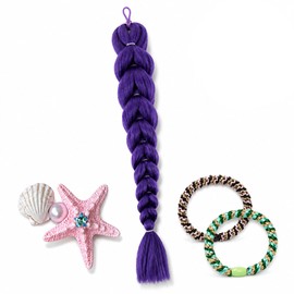 Hair Accessories Set - Ponytail Hair Extensions - Rhinestone Hair Clip