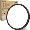 1PACK Flush Mount LED Ceiling Light Fixture Black, 12Inch 28Watt,