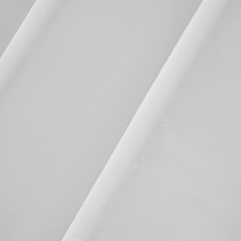 River Dream White Fabric Shower Curtain or Liner with Sheer