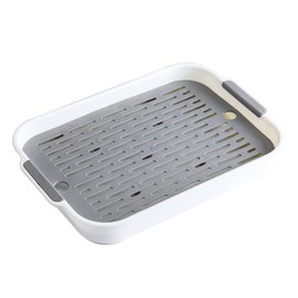 Rabbit Cat Litter Tray, Pet Toilet Bed Linen, Urine Pan, Rabbit Cage Toilet, Tray for Baby, Rabbit, Guinea Pigs, Chinchillas, Ferrets (White, L)