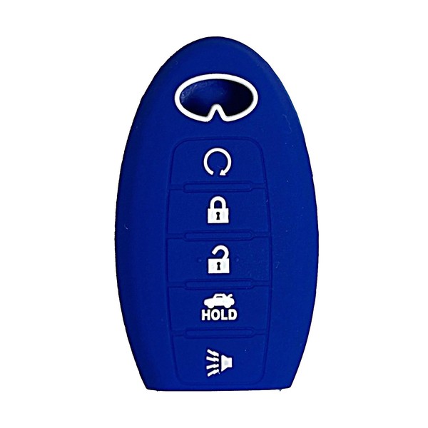 Key Fob Cover for QX55 QX80: 5 Buttons Silicone Remote