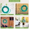 BLOSTM Wall Mounted Garden Hose Hanger - Solid Steel Hose