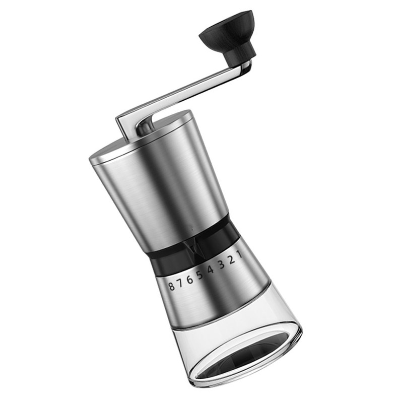 Manual Coffee Grinder 304 Stainless Steel Portable Hand Crank Coffee