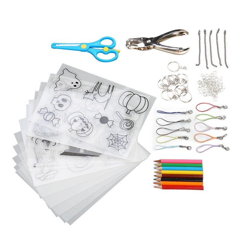 Heat Shrink Plastic Sheet Kit Multipurpose DIY Shrink Art Kit
