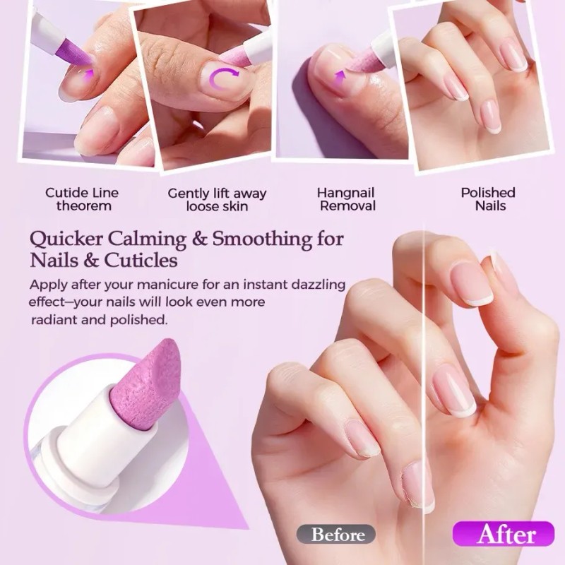 Lápiz Para Uñas Sanas. Puedes Remover La Cutícula E Hidratar