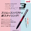 Uni Jetstream Slim Compact, 3 Colors Ballpoint Pen (Black, Red,