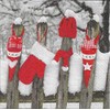 Paper + Design Napkin Winter Magic Red 33 x