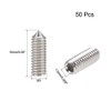 uxcell 50Pcs M3x10mm Internal Hex Socket Set Grub Screws Cone
