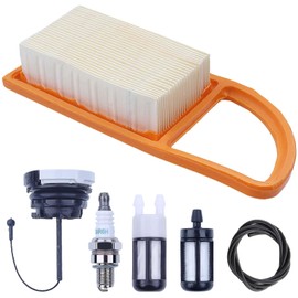 Hyceker BR600 Air Filter Tune-Up Kit for Stihl BR500 BR550 BR600 BR700 BR 500 550 600 700 Magnum Backpack Leaf Blower Service Kit Parts with Spark Plug Gas Fuel Cap Filter 4282 141 0300, 4282 007 1801
