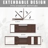 Foldable Bathtub Caddy Tray for Tub,Bamboo Expandable Bath Table Trays,Premium