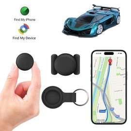 GPS Tracker for Car,Mini Trackers Device with Weatherproof Magnetic Case-No Monthly Fee-Best Hidden GPS Trackers,Anti-lost Device,Works with Apple Find My  fathersdaygift:_For Apple
