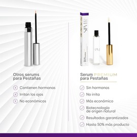 2 SilverLash Serum Premium para Pestañas, 7 ml, Fortalecimiento y Crecimiento Natural, Fórmula para Día y Noche