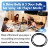 9 PCS Belts for Sony 300 CD Player, Including 3