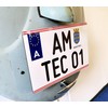 TEICO Single part Austria cover plate for cars, 2-line, number