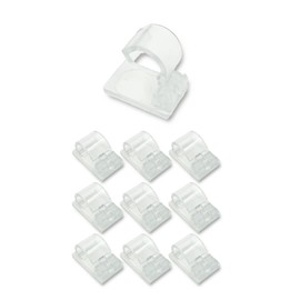 Seiwa Sangyo Co., Ltd. Movable Clear Cord Hooks, Pack of 10