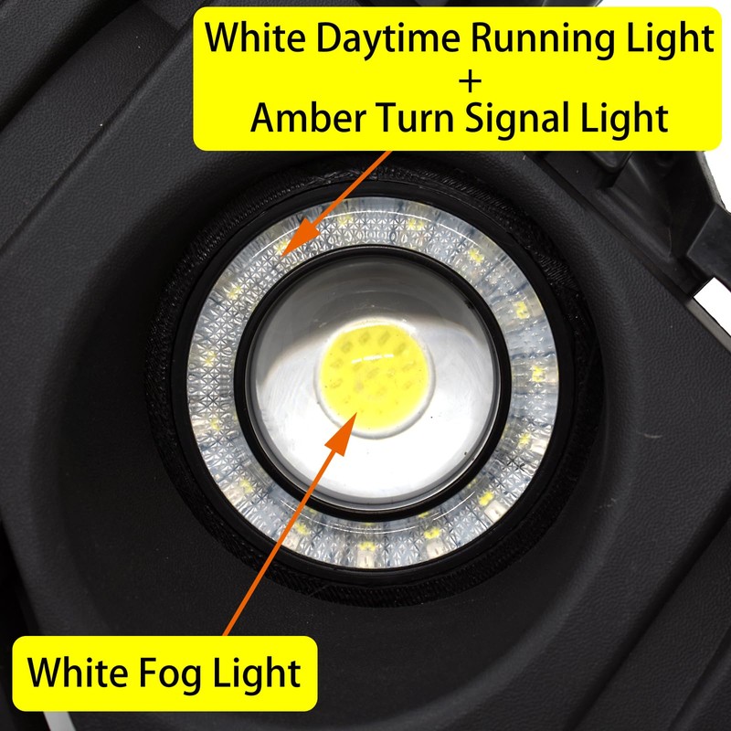 KITOCARTOP LED Fog Lights Fit for 2019-2025 RAV4 DRL with