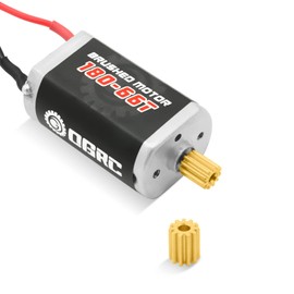 OGRC 180 Brushed 66T Motor with 11T Stainless Steel Pinion for TRX4M 1/18 RC Crawler Car Upgrade
