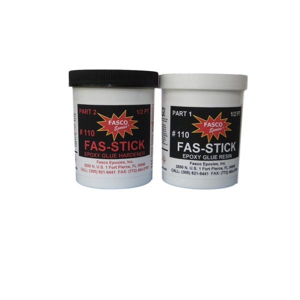 Fasco Epoxies 110 Epoxy Glue Pint Kit (Wood, Aluminum, Fiberglass)