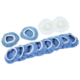 Keenso Almohadillas para Capó de Pulido de Automóviles, 12 Piezas Juego de Capó de Enceradores de Cubierta de Almohadilla de Fibra de Pulido de Automóviles para Pulidor de Automóviles de 5-6 Pulgadas