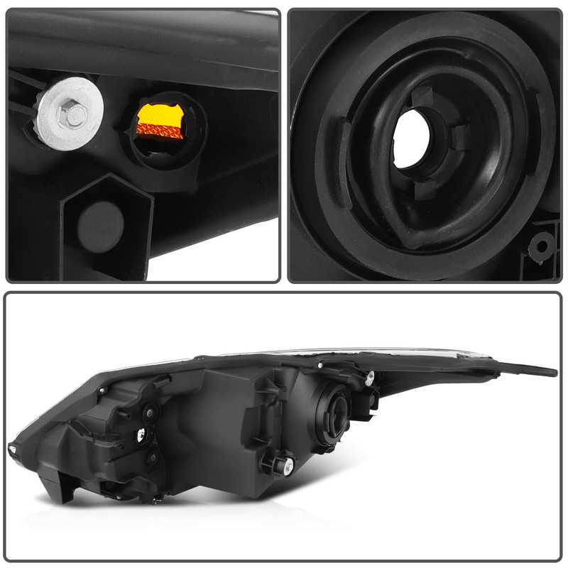 FINDAUTO Headlight Assembly Fits for Honda HR-V 2016-2018 Replacement Driver+Passenger