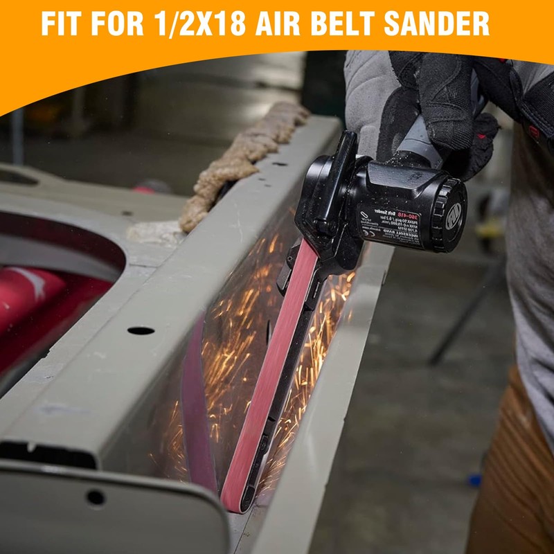 1/2 x 18 Inch Sanding Belts Ceramic, 60 Grit 1/2x18