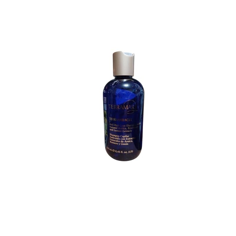 TERRAMAR Terramiracle Shampoo Anticaída Natural, Extractos de Árnica, Romero y