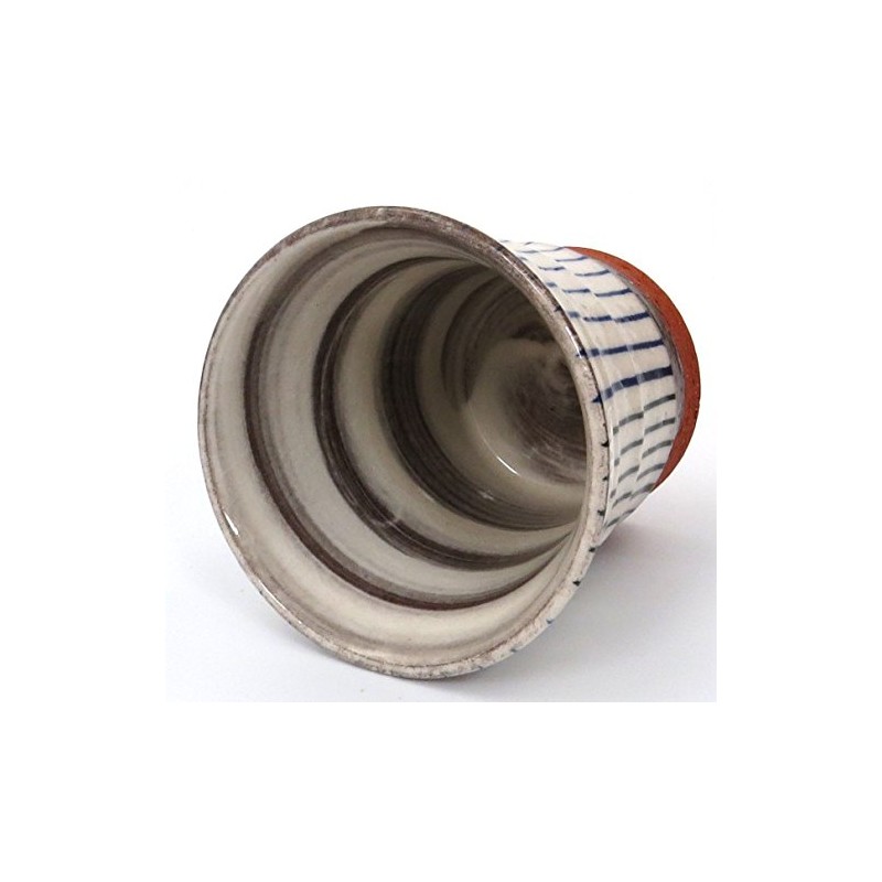 Hasami Ware 52099 Zuko Kiln Red Dochisensuji Teacup Blue