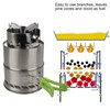 Outdoor Camping Equipment Windproof Wood Stove Cooking Stainless Steel Movable