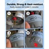 JUFZQO 67692 Control Knob Kit Compatible with Weber Summit 660/670