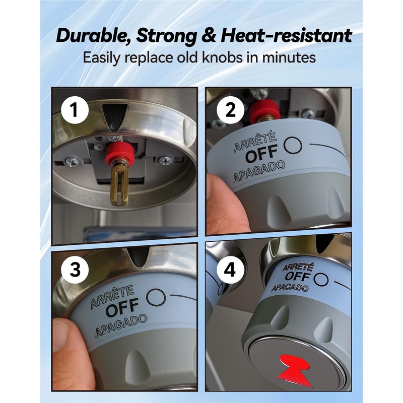 JUFZQO 67692 Control Knob Kit Compatible with Weber Summit 660/670