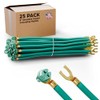 (25 Pack) 8″ Stranded Copper Grounding Pigtails | Pre-Stripped Fork